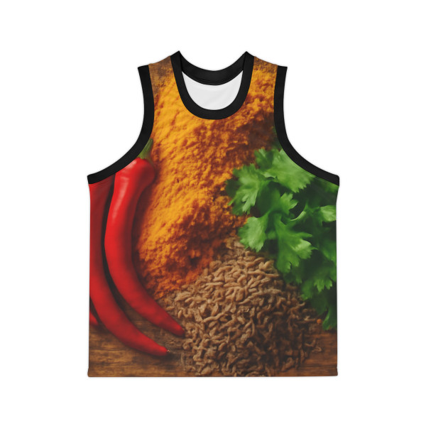 Sizzling Spice Medley - Unisex Basketball Jersey (AOP)