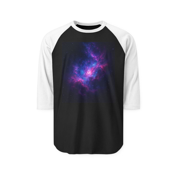 Luminous Nebula - Unisex Three-Quarter Sleeve Raglan Shirt