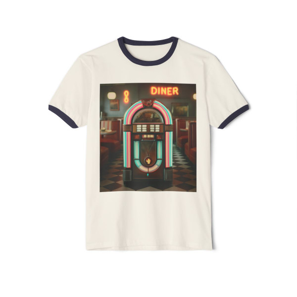 Classic Diner Dreams - Unisex Cotton Ringer T-Shirt