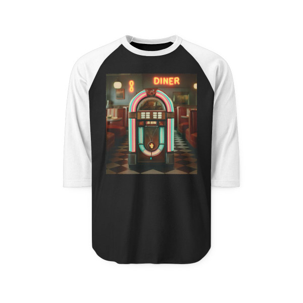 Classic Diner Dreams - Unisex Three-Quarter Sleeve Raglan Shirt