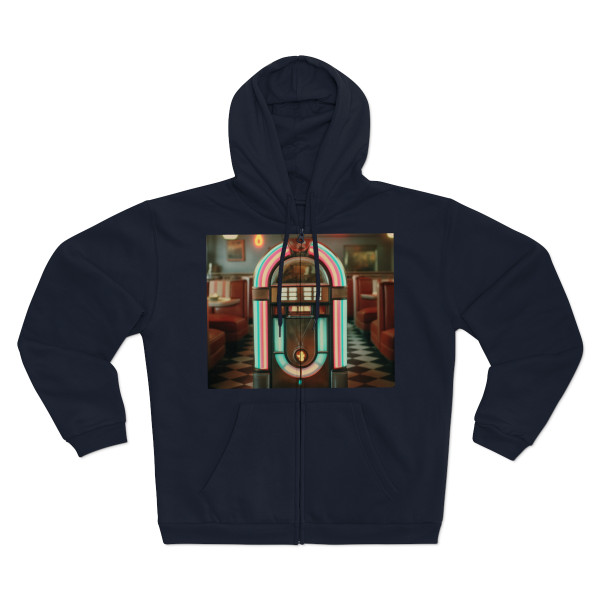 Classic Diner Dreams - Unisex Hooded Zip Sweatshirt