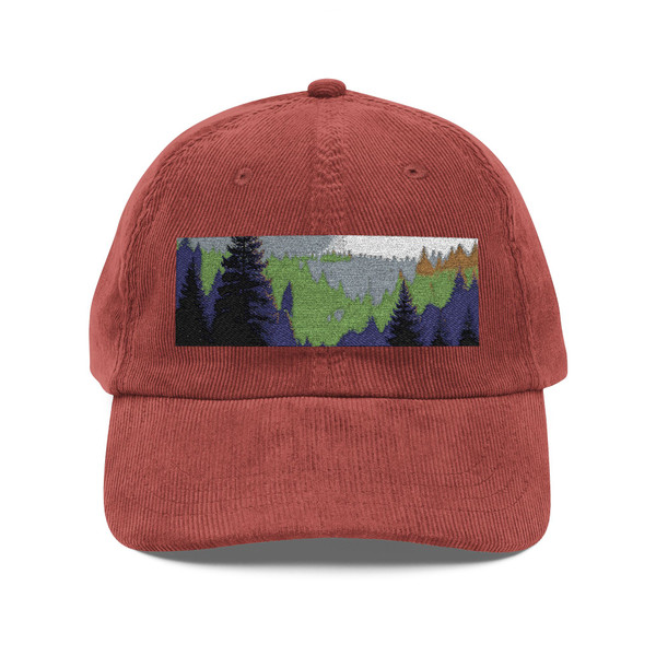 Whispering Pines - Vintage Corduroy Cap (Embroidery)