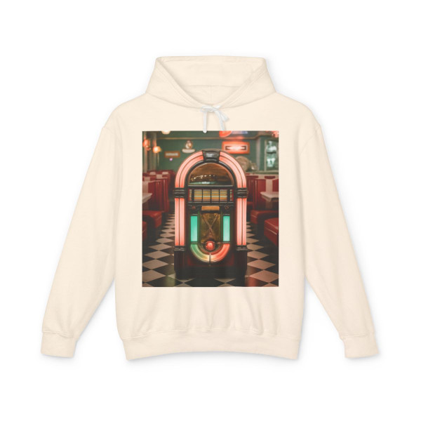 Classic Diner Dreams - Unisex Lightweight Hooded Sweatshirt