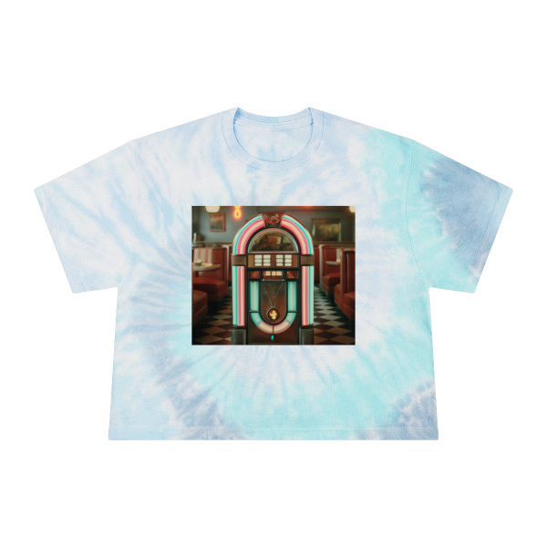 Classic Diner Dreams - Women's Tie-Dye Crop Tee