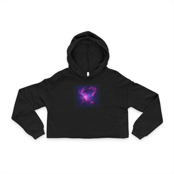 Celestial Drift Odyssey - Women's Cropped Hoodie