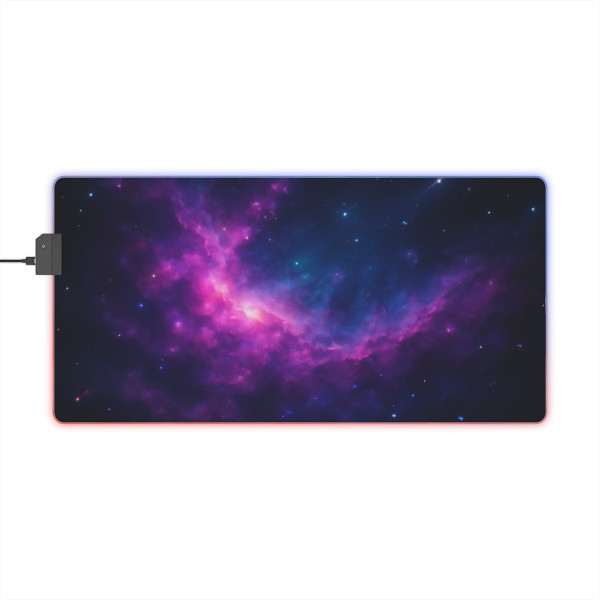 Celestial Drift Odyssey - LED Gaming Mouse Pad