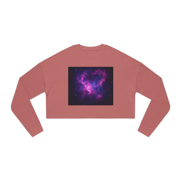 Celestial Drift Odyssey - Women's Cropped Sweatshirt