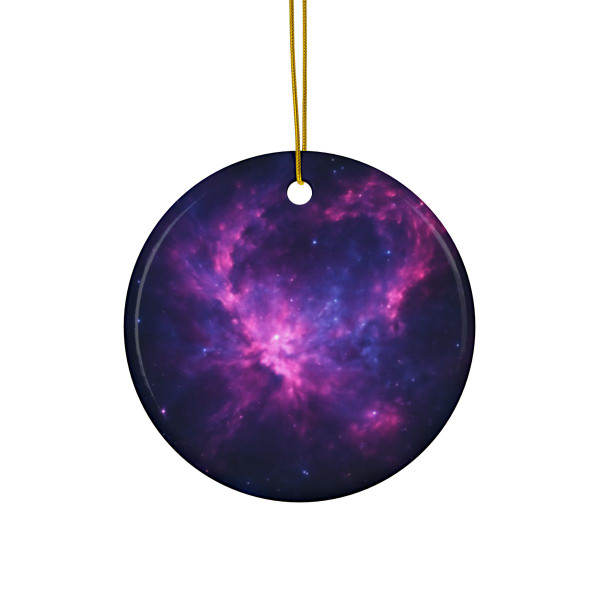 Celestial Drift Odyssey - Decorative Ceramic Ornaments, Double-Sided (1pc, 3pcs, 5pcs, 10pcs)