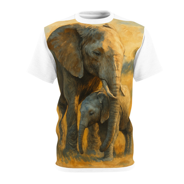 Nurturing Elephants - Unisex Cut & Sew Tee (AOP)