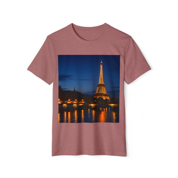 Paris Twilight Elegance - Unisex Recycled Organic T-Shirt