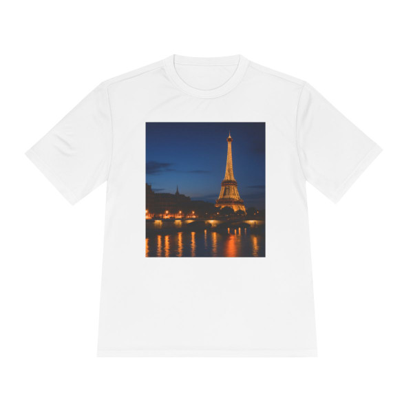 Paris Twilight Elegance - Unisex Moisture Wicking Tee