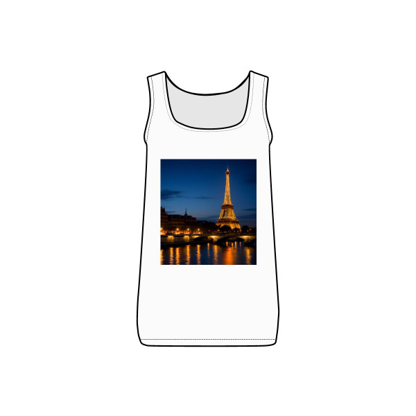 Paris Twilight Elegance - Women's Micro Ribbed Tank