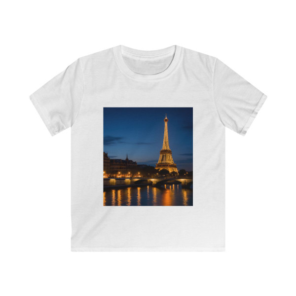 Paris Twilight Elegance - Kids Softstyle Tee