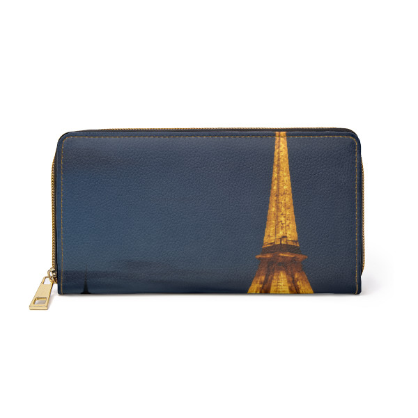 Paris Twilight Elegance - Zipper Wallet