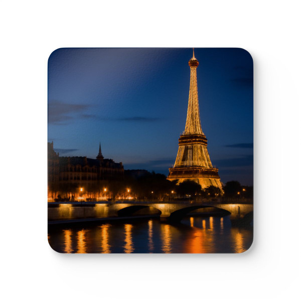 Paris Twilight Elegance - Corkwood Coaster Set