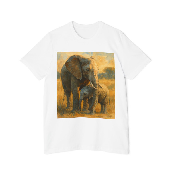 Nurturing Elephants - USA-Made Unisex Short-Sleeve Jersey T-Shirt