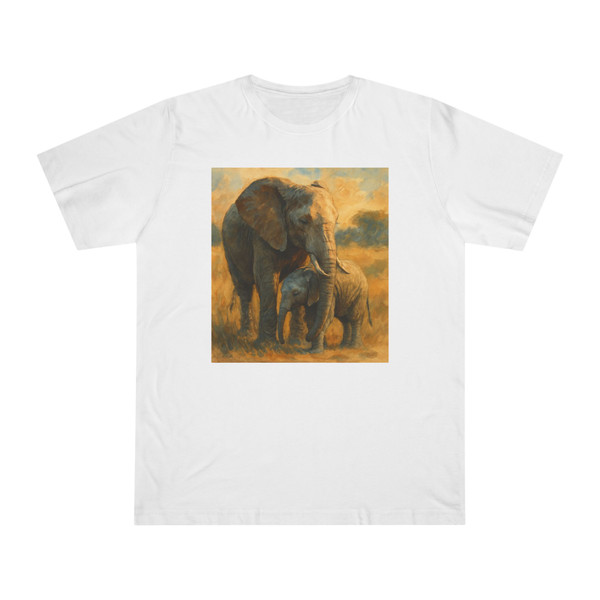 Nurturing Elephants - Unisex Deluxe T-shirt 