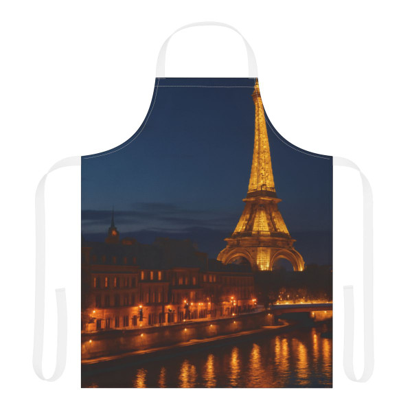 Paris Twilight Elegance - Apron, 5-Color Straps (AOP)
