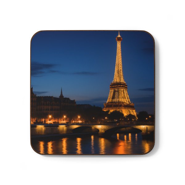 Paris Twilight Elegance - Hardboard Back Coaster