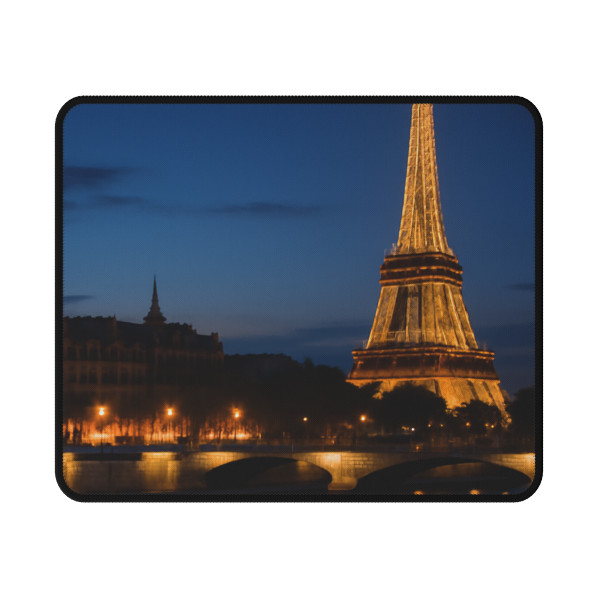 Paris Twilight Elegance - Non-Slip Gaming Mouse Pad
