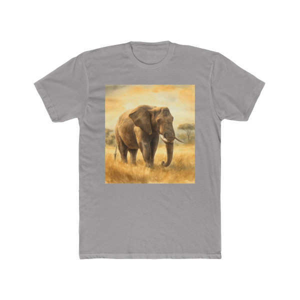 Majestic Elephant Serenade - Unisex Cotton Crew Tee