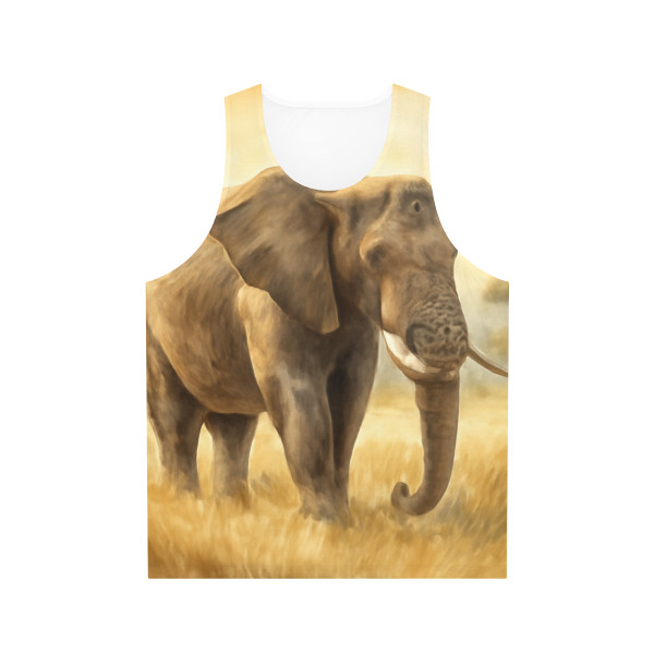 Majestic Elephant Serenade - Unisex Tank Top (AOP)