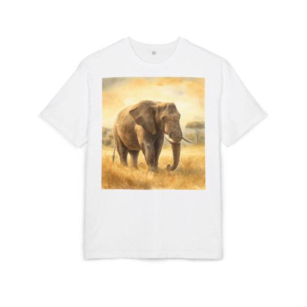 Majestic Elephant Serenade - Unisex Heavy Oversize Tee