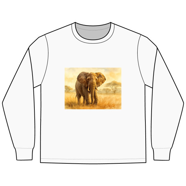 Majestic Elephant Serenade - Men's Long Sleeve Tee
