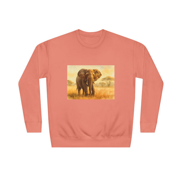 Majestic Elephant Serenade - Unisex Crew Sweatshirt