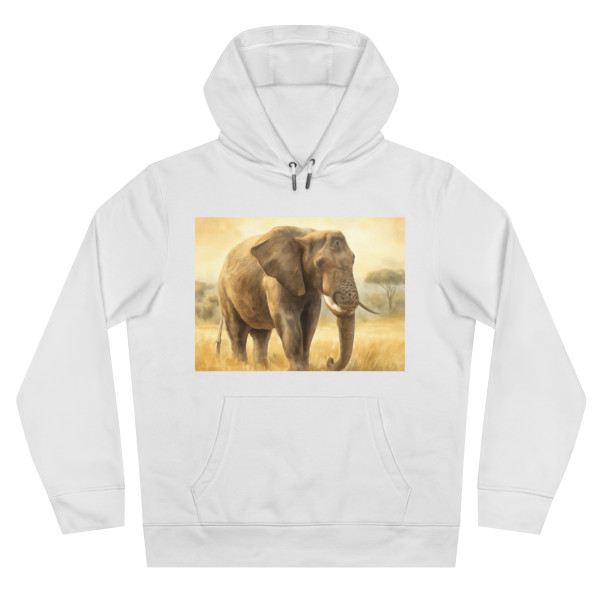 Majestic Elephant Serenade - King Hooded Sweatshirt