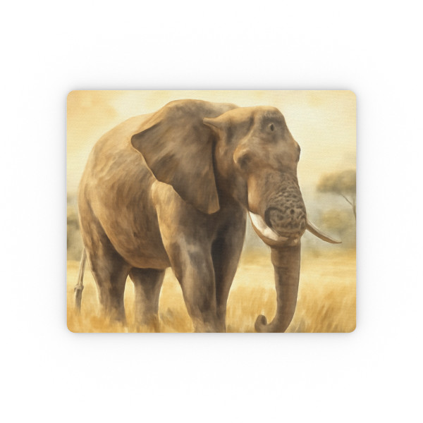 Majestic Elephant Serenade - Rectangular Mouse Pad