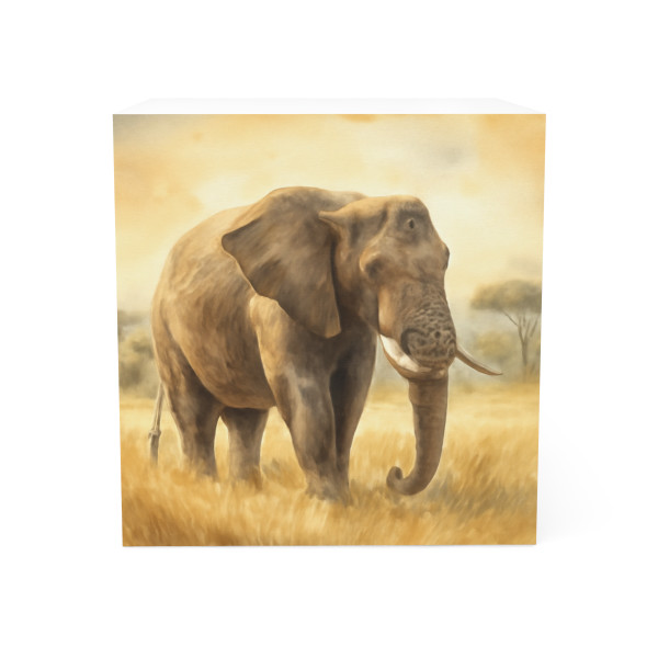 Majestic Elephant Serenade - Note Cube