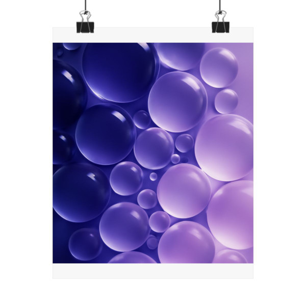 Ethereal Sphere Cascade - Matte Vertical Posters