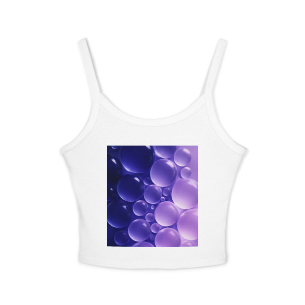 Ethereal Sphere Cascade - Women's Spaghetti Strap Tank Top