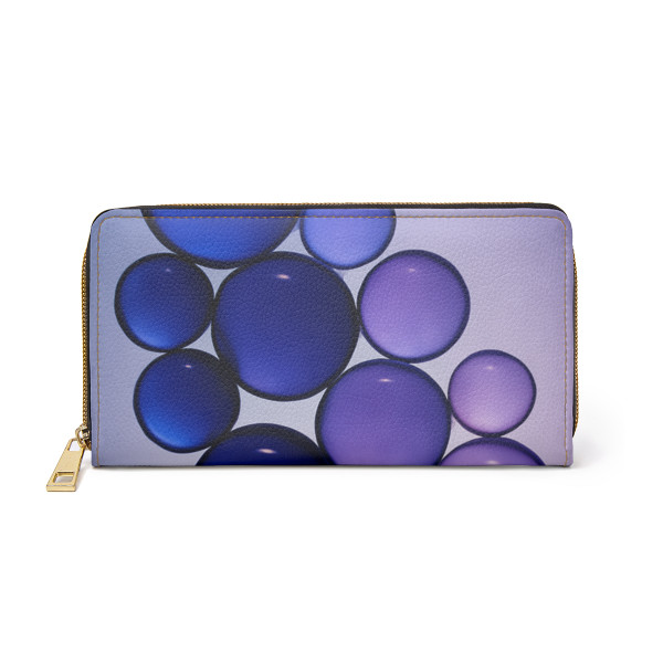 Ethereal Sphere Cascade - Zipper Wallet