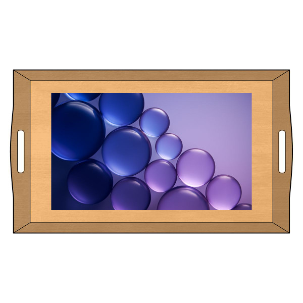 Ethereal Sphere Cascade - Bamboo Serving Tray (Engraving)