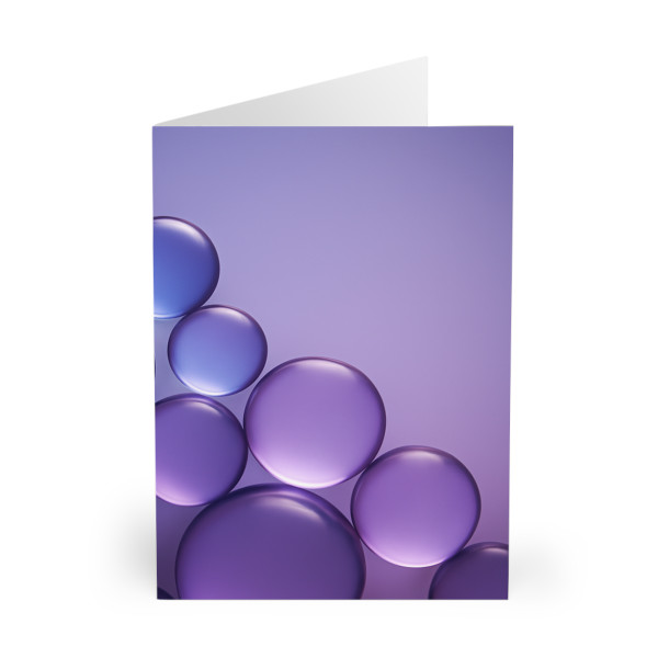 Ethereal Sphere Cascade - Greeting Cards (5 Pack)