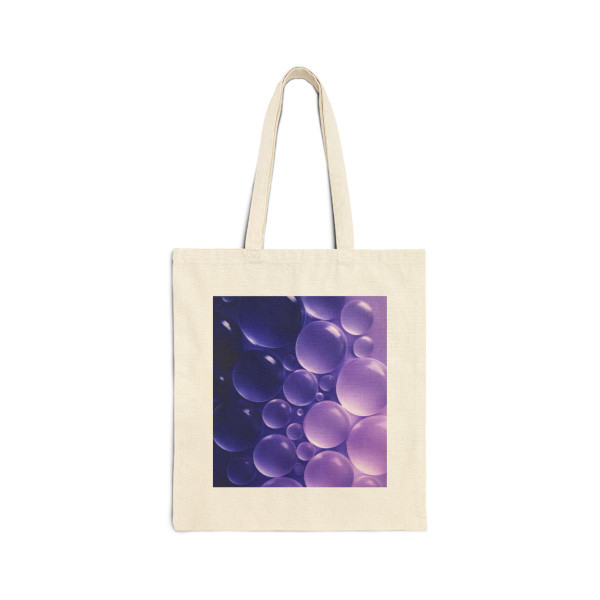 Ethereal Sphere Cascade - Cotton Canvas Tote Bag