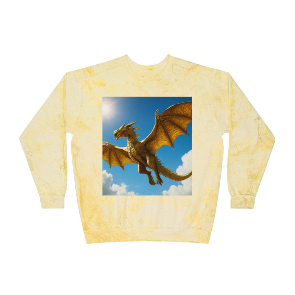 Golden Flame Sovereign - Unisex Color Blast Crewneck Sweatshirt