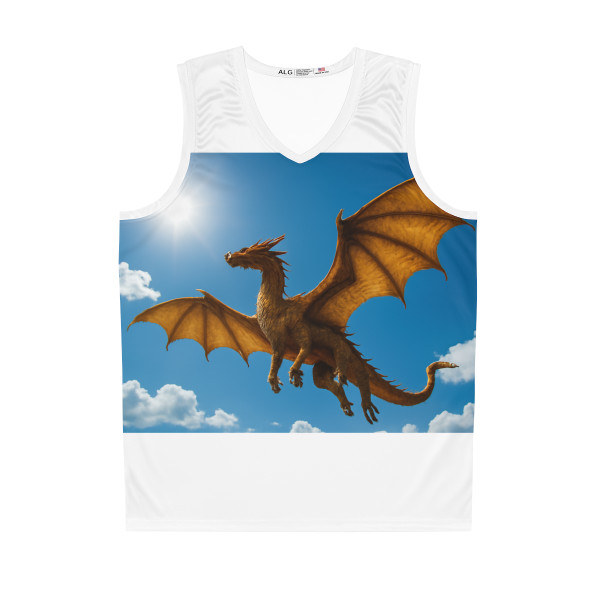 Golden Flame Sovereign - Basketball Jersey (AOP)