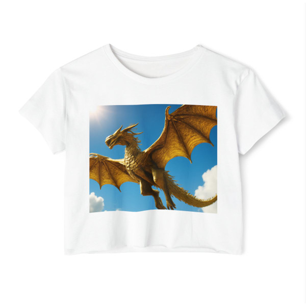 Golden Flame Sovereign - Women's Festival Crop Top