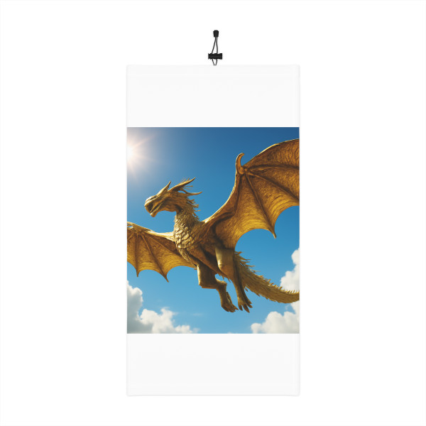 Golden Flame Sovereign - Winter Neck Gaiter With Drawstring