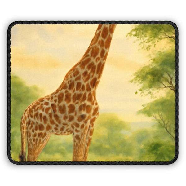 Gentle Giraffe Grace - Gaming Mouse Pad