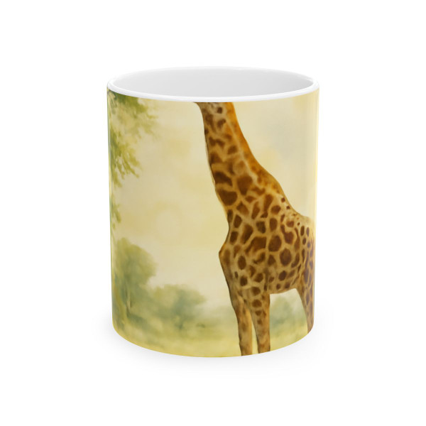 Gentle Giraffe Grace - Ceramic Mug, (11oz, 15oz)