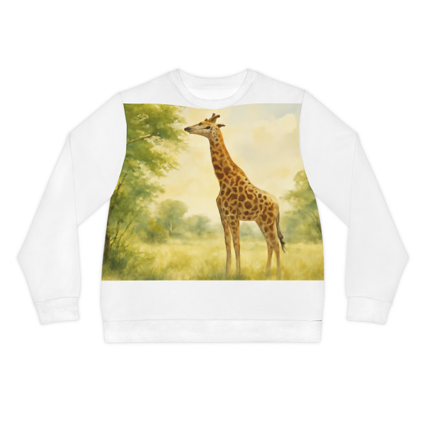 Gentle Giraffe Grace - Lightweight Sweatshirt (AOP)