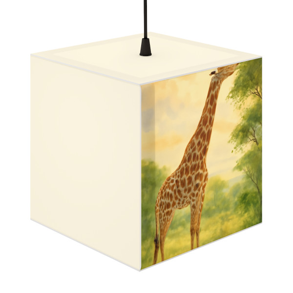 Gentle Giraffe Grace - Light Cube Lamp