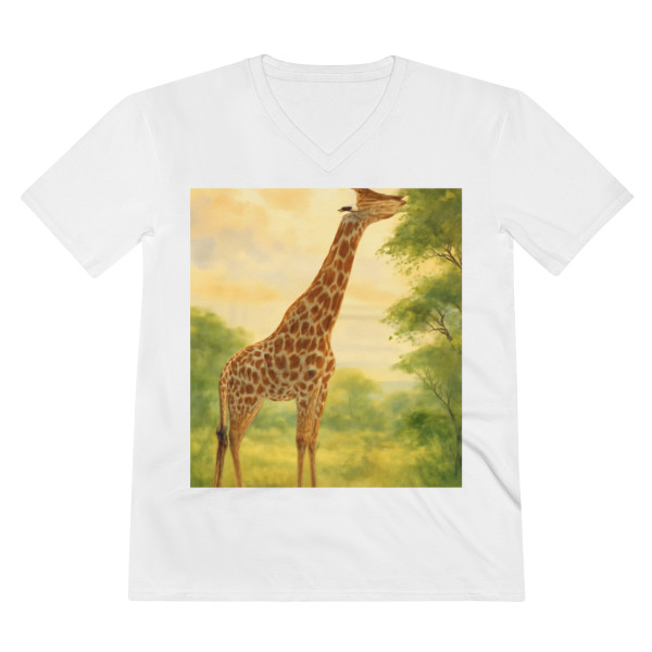 Gentle Giraffe Grace - Men's Lightweight V-Neck Tee