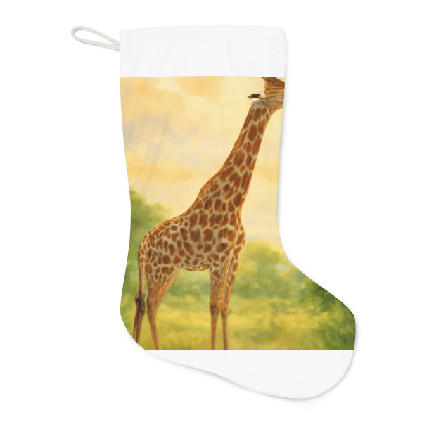 Gentle Giraffe Grace - Santa Stocking