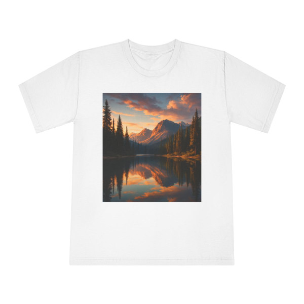 Serene Lake Reflection - Unisex Classic Crewneck T-Shirt
