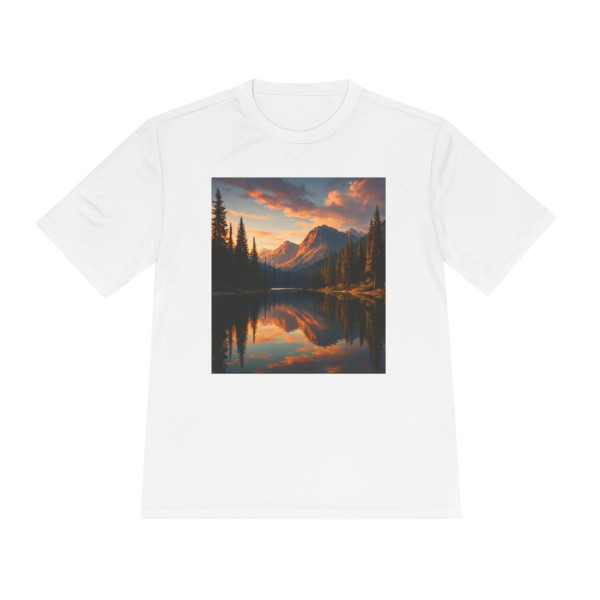 Serene Lake Reflection - Unisex Moisture Wicking Tee